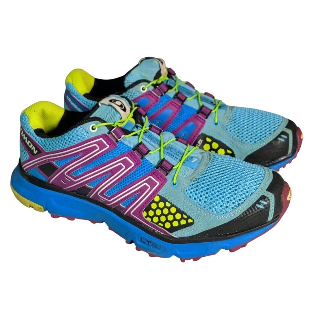 Salomon XR Mission 1 Shoes Womens Size 8 Running Sneakers Blue Athletic Active